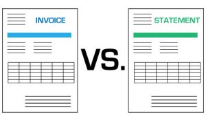 invoice vs statement